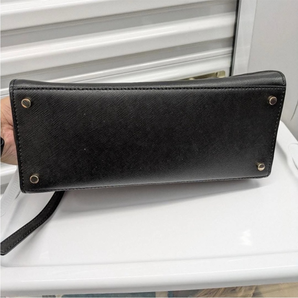 kate spade Charcoal Black Leather Satchel - Picture 4 of 9